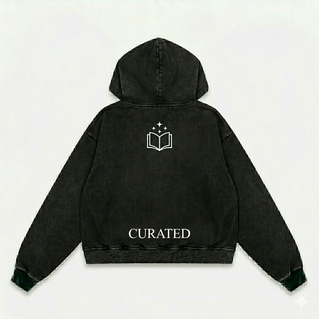 The Archive Vintage-Washed Minimalist Zip-Up Hoodie