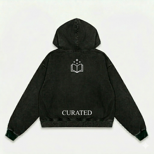 The Archive Vintage-Washed Minimalist Zip-Up Hoodie